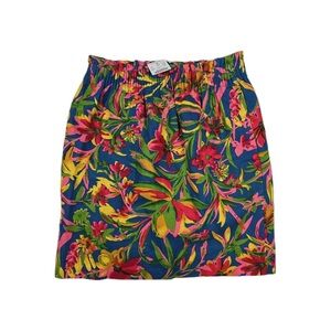 J. Crew Colorful Floral Mini Skirt